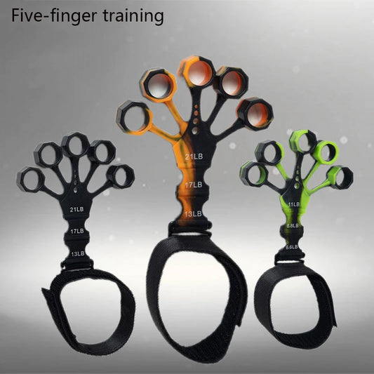 Silicone Grip Training and Exercise Finger Exercise Stretcher Hand Strengthener Arthritis Grip Trainer Hand Brush Expander Grips