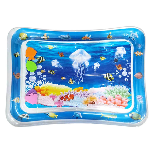 1pc Inflatable PVC Baby Playing Water Mat White Jellyfish Toddler Pad Kids Early Education Activity Toys Mat Cushion Kids Gift